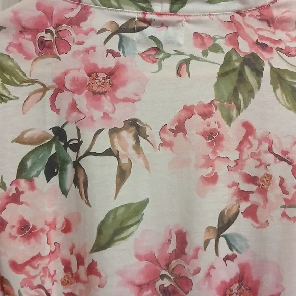 SHOW ME YOUR MUMU Floral Kimono Robe - Pink, Green, And White Size O/S - Picture 7 of 10